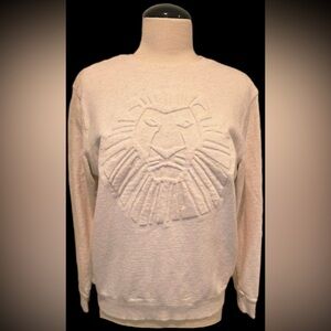 Disney Cream The Lion King Sweatshirt Size Medium